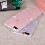 Wholesale iPhone 8 Plus / 7 Plus IMD Dream Marble Fashion Case (Rose Pink)